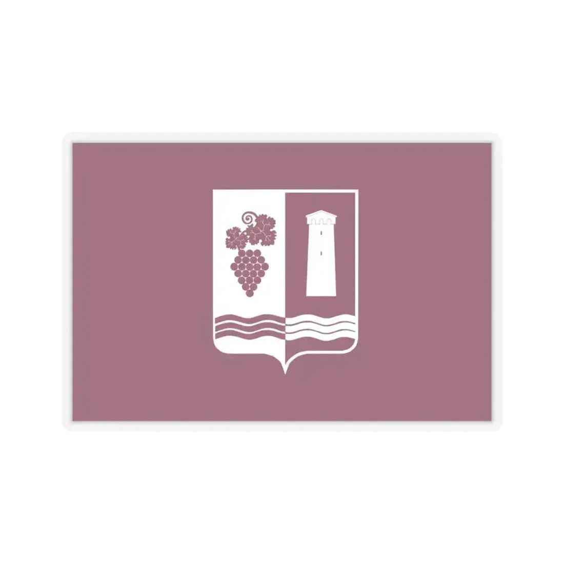 Flag of Ambrolauri Georgia - STICKER Vinyl Kiss-Cut Decal 6 Inch Transparent - The Sticker Space