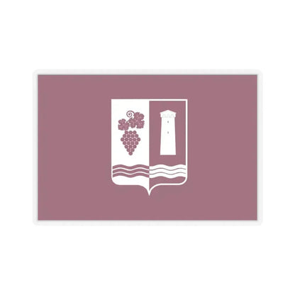 Flag of Ambrolauri Georgia - STICKER Vinyl Kiss-Cut Decal 6 Inch Transparent - The Sticker Space