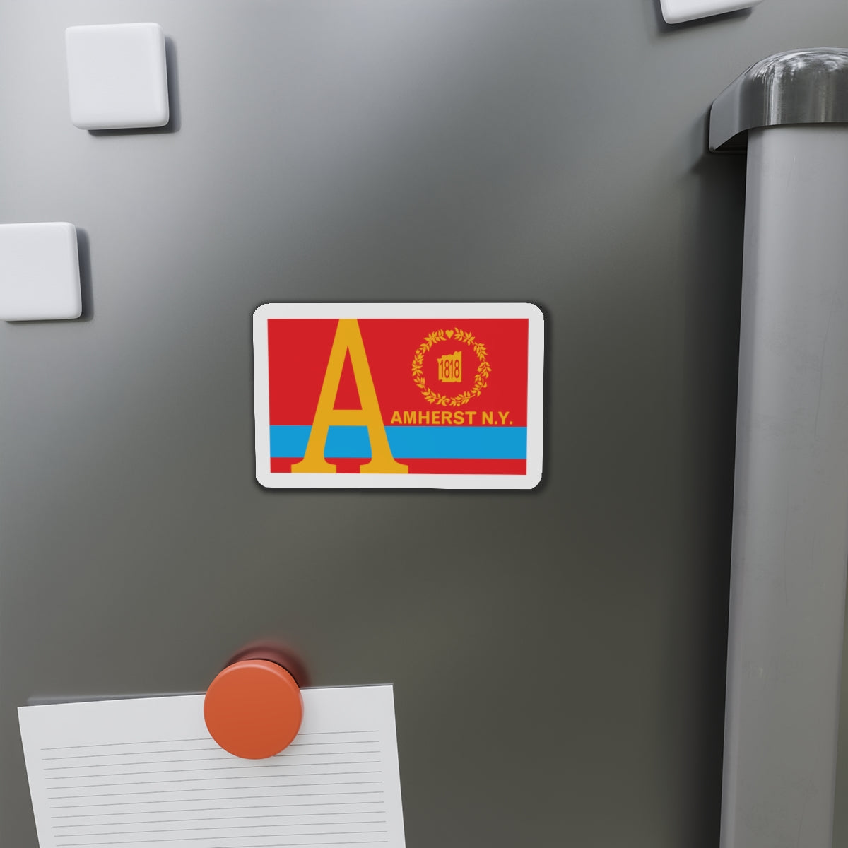 Flag of Amherst New York - Die-Cut Magnet-The Sticker Space