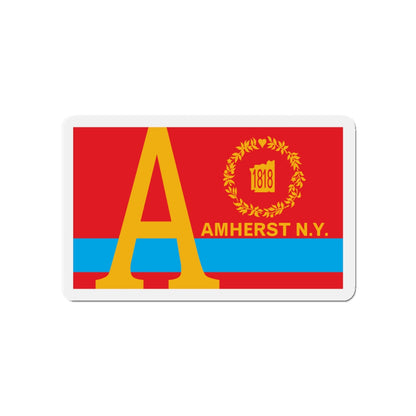 Flag of Amherst New York - Die-Cut Magnet-4" x 4"-The Sticker Space