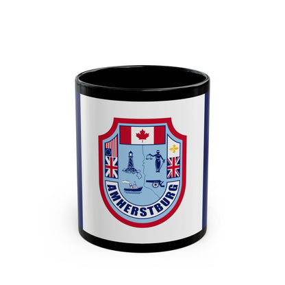 Flag of Amherstburg Canada - Black Coffee Mug-11oz-The Sticker Space