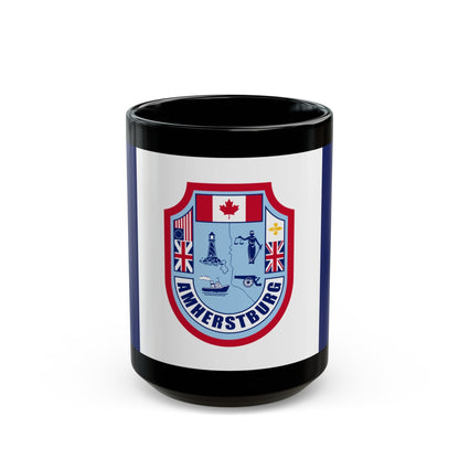 Flag of Amherstburg Canada - Black Coffee Mug-15oz-The Sticker Space