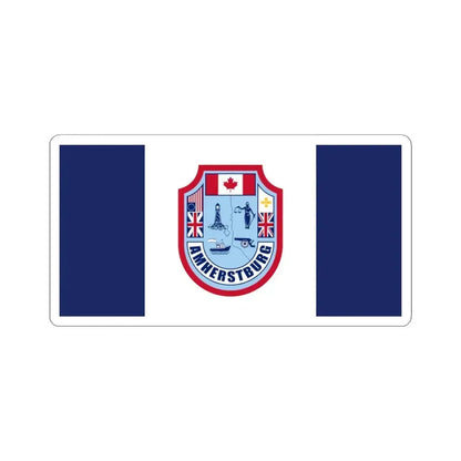 Flag of Amherstburg Canada (Canada) STICKER Vinyl Kiss-Cut Decal 4 Inch White - The Sticker Space