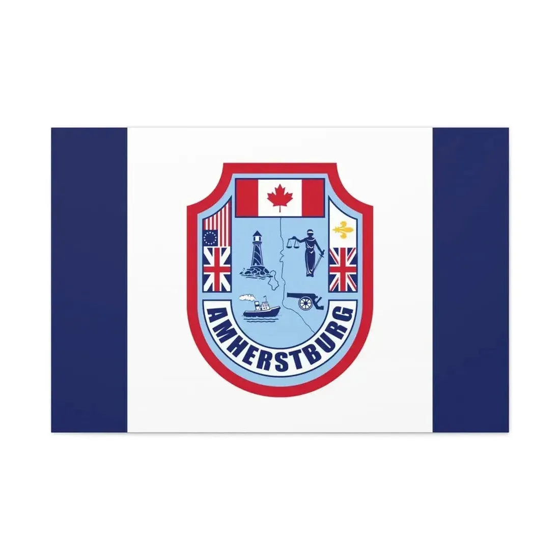 Flag of Amherstburg Canada - Canvas Wall Art - The Sticker Space
