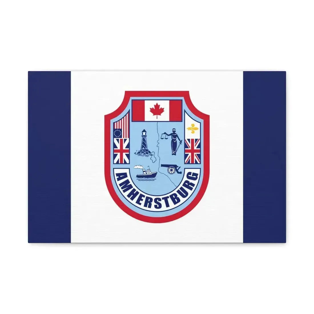 Flag of Amherstburg Canada - Canvas Wall Art - The Sticker Space