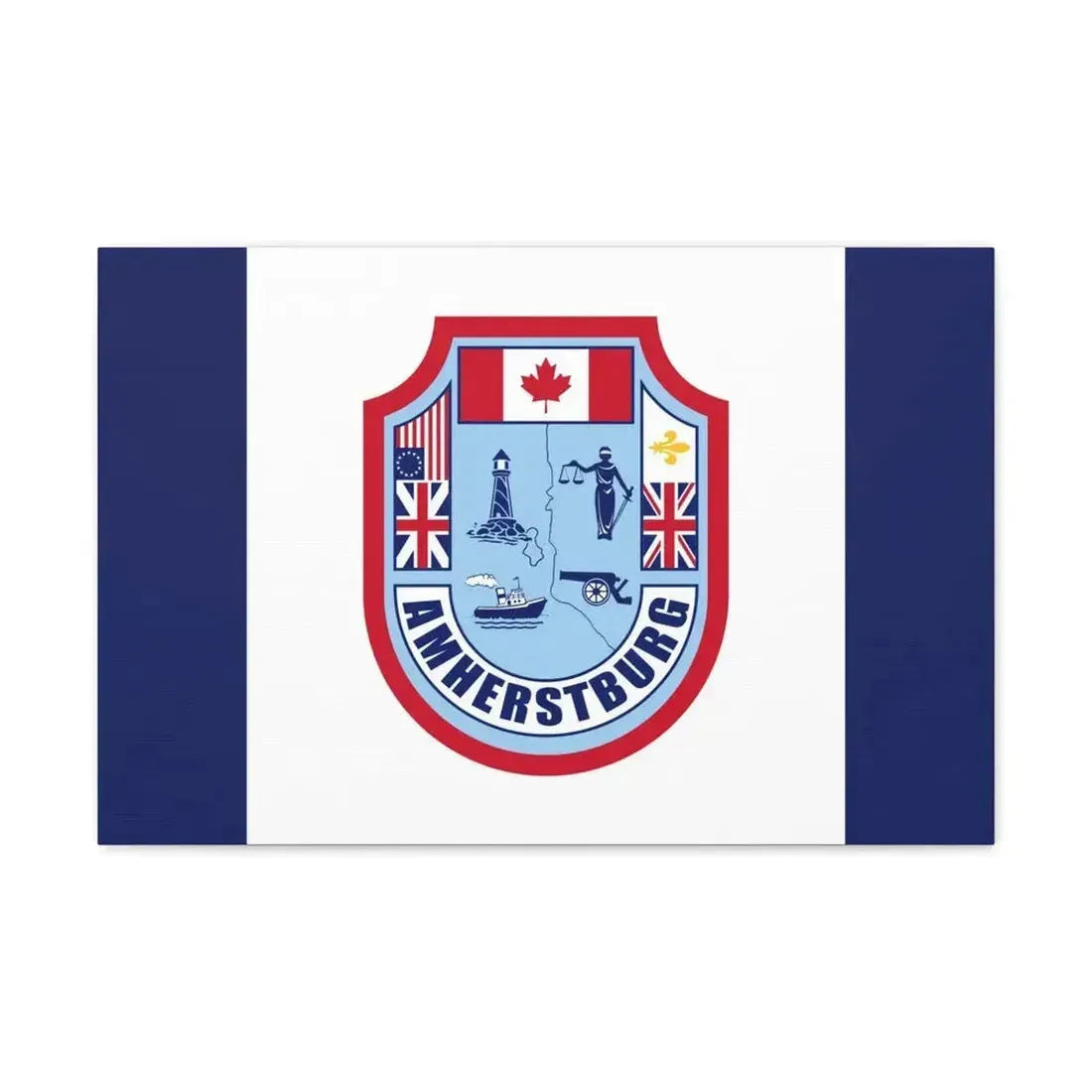 Flag of Amherstburg Canada - Canvas Wall Art - The Sticker Space