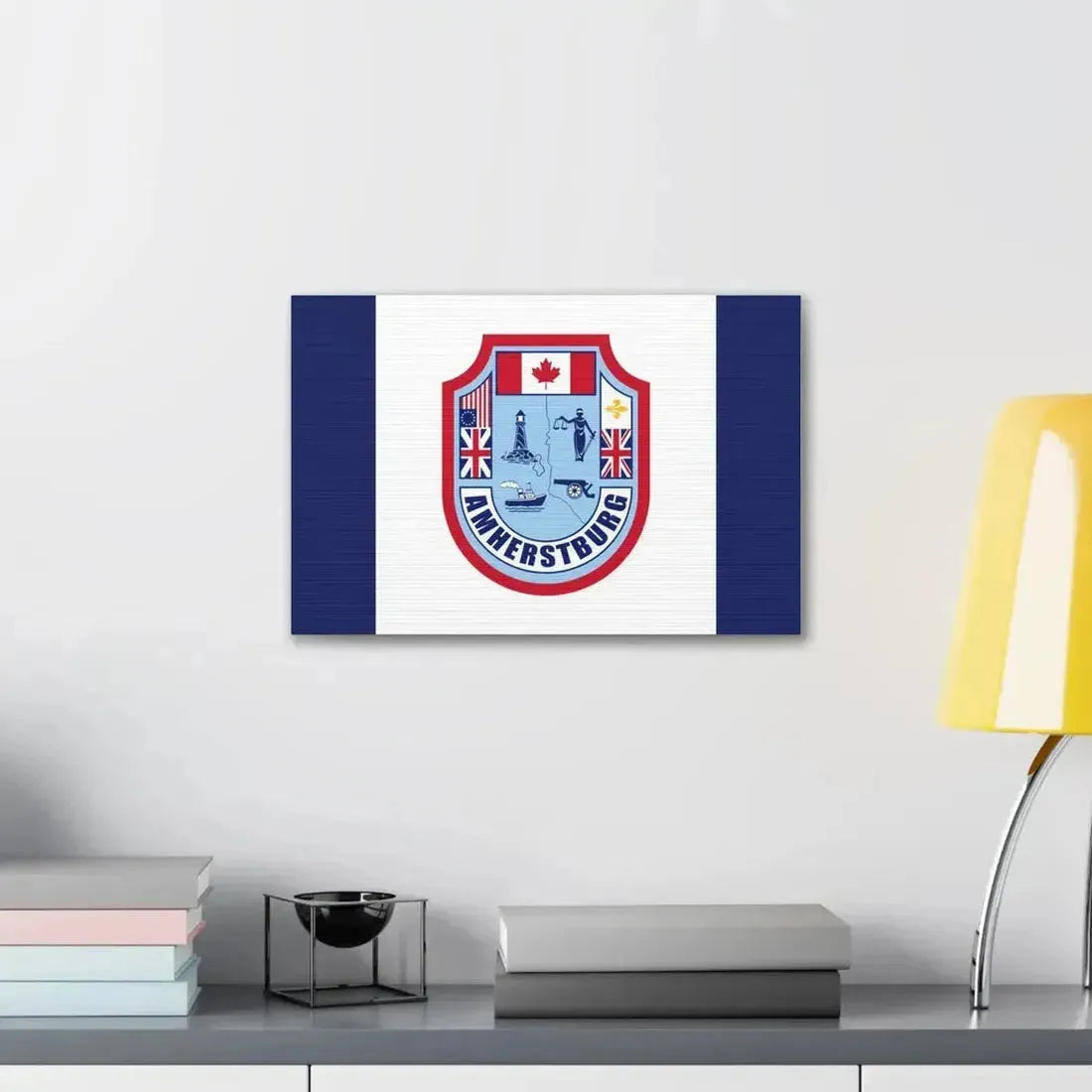Flag of Amherstburg Canada - Canvas Wall Art - The Sticker Space