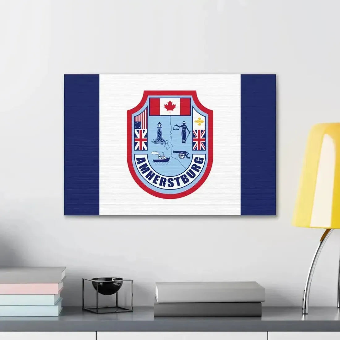 Flag of Amherstburg Canada - Canvas Wall Art - The Sticker Space