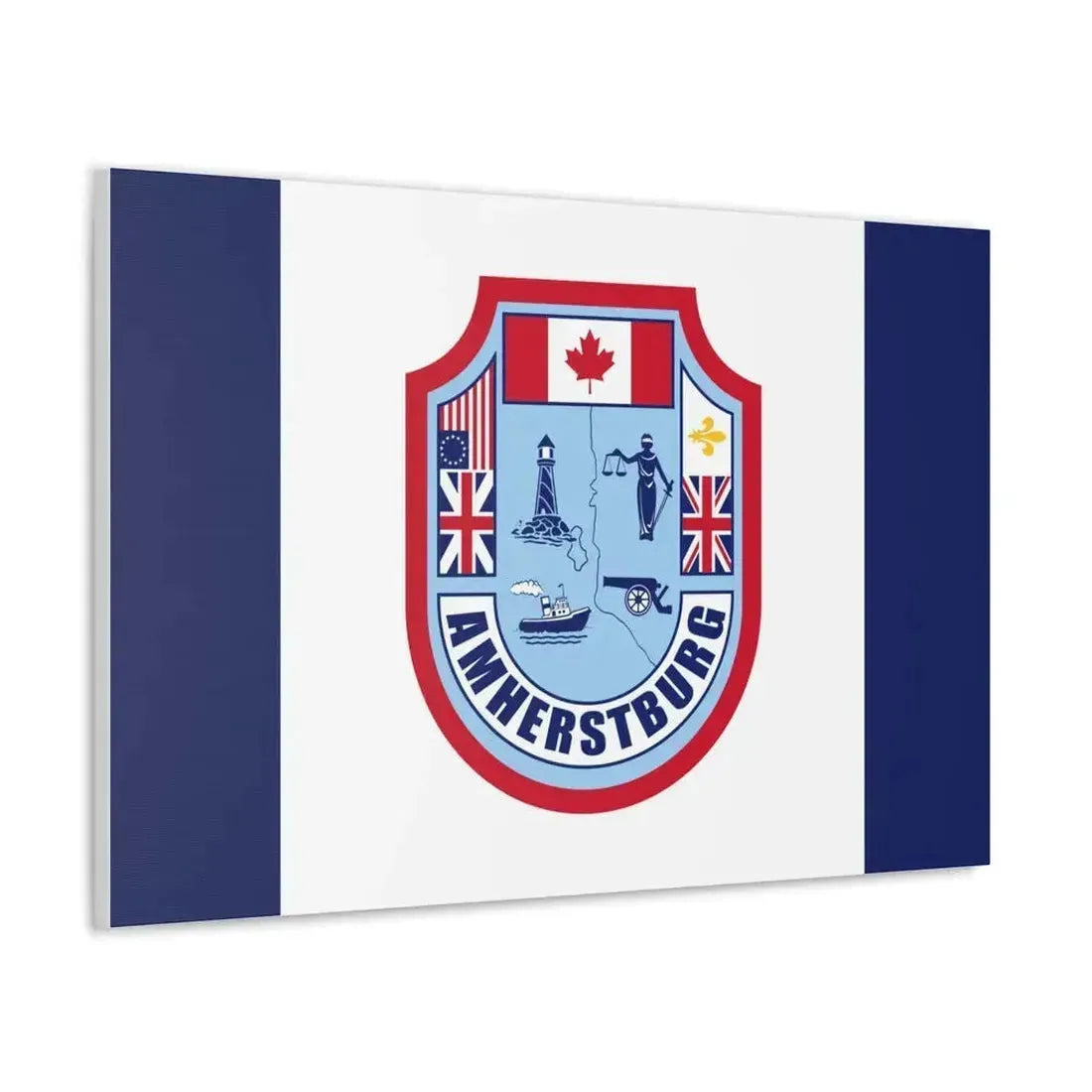 Flag of Amherstburg Canada - Canvas Wall Art - The Sticker Space