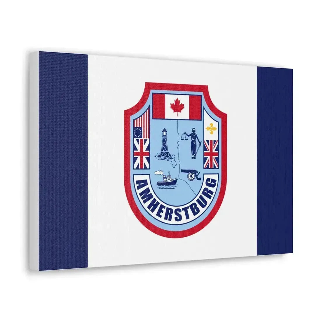 Flag of Amherstburg Canada - Canvas Wall Art - The Sticker Space