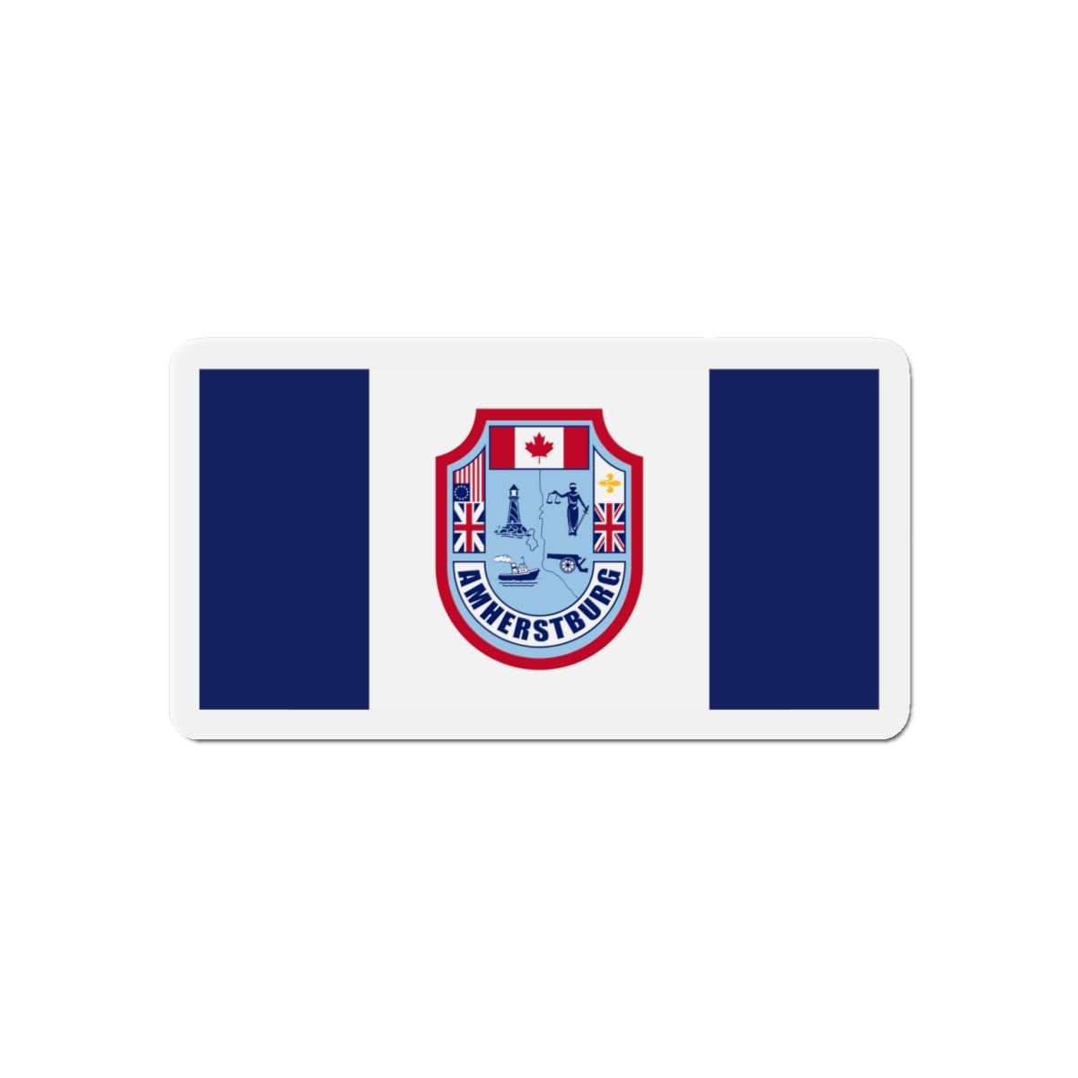 Flag of Amherstburg Canada - Die-Cut Magnet-6 × 6"-The Sticker Space