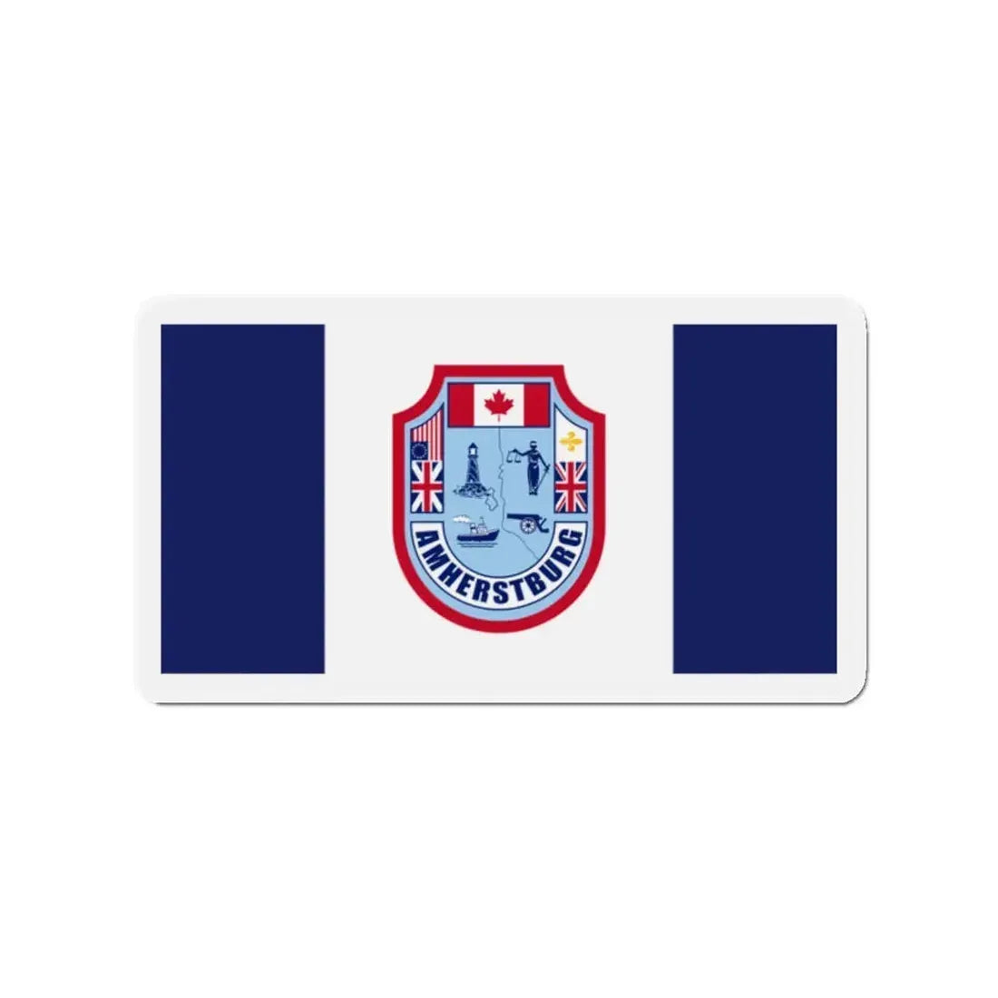 Flag of Amherstburg Canada - Refrigerator Magnet 2 Inch - The Sticker Space