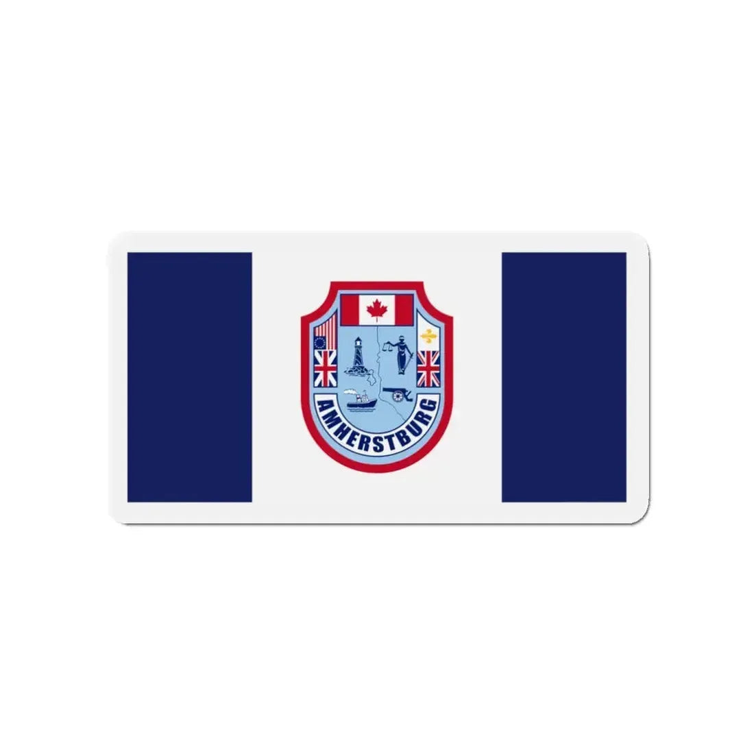 Flag of Amherstburg Canada - Refrigerator Magnet 3 Inch - The Sticker Space