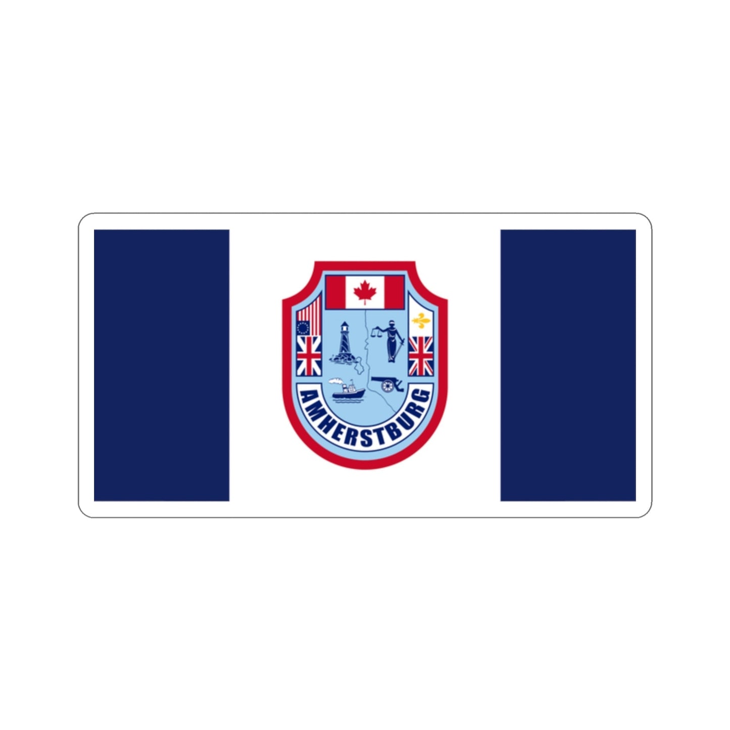 Flag of Amherstburg Canada STICKER Vinyl Die-Cut Decal-2 Inch-The Sticker Space