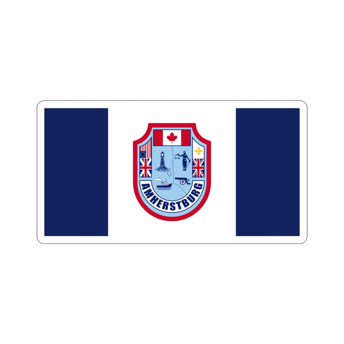 Flag of Amherstburg Canada STICKER Vinyl Die-Cut Decal-3 Inch-The Sticker Space