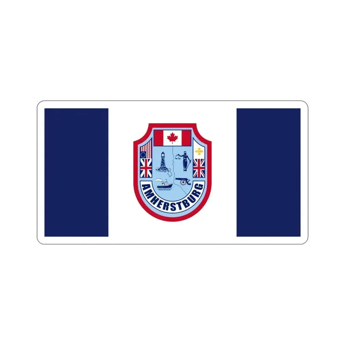 Flag of Amherstburg Canada STICKER Vinyl Die-Cut Decal 6 Inch - The Sticker Space