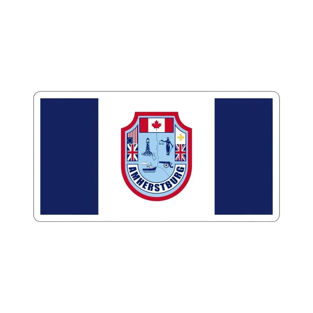 Flag of Amherstburg Canada STICKER Vinyl Die-Cut Decal - The Sticker Space