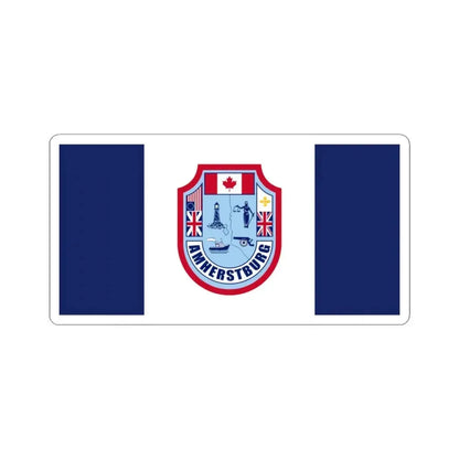 Flag of Amherstburg Canada - STICKER Vinyl Kiss-Cut Decal 3 Inch White - The Sticker Space