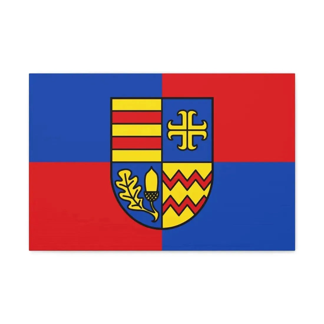 Flag of Ammerland Germany - Canvas Wall Art 24″ x 16″ 1.25" - The Sticker Space