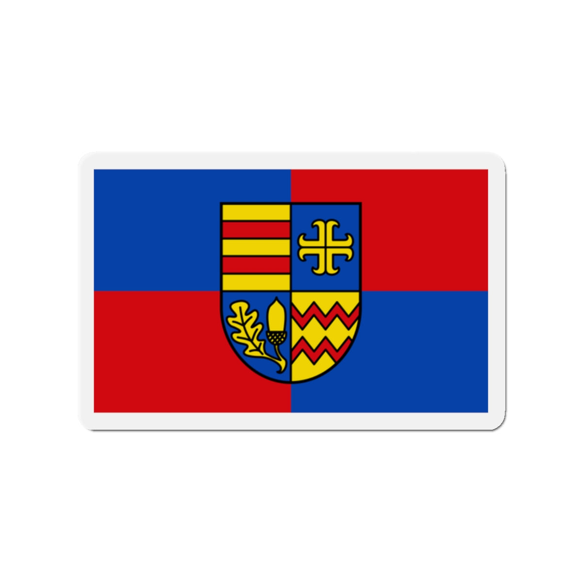 Flag of Ammerland Germany - Die-Cut Magnet-2" x 2"-The Sticker Space