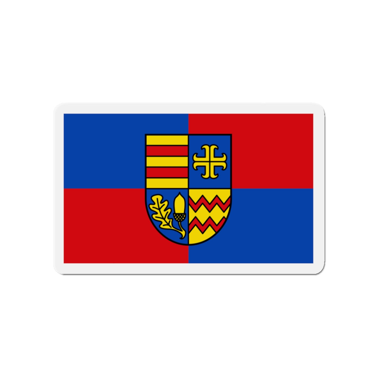 Flag of Ammerland Germany - Die-Cut Magnet-3" x 3"-The Sticker Space