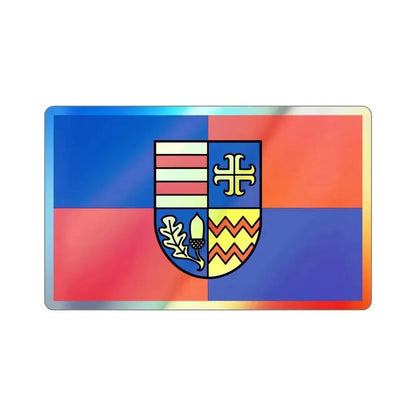 Flag of Ammerland Germany Holographic STICKER Die-Cut Vinyl Decal 5 Inch - The Sticker Space