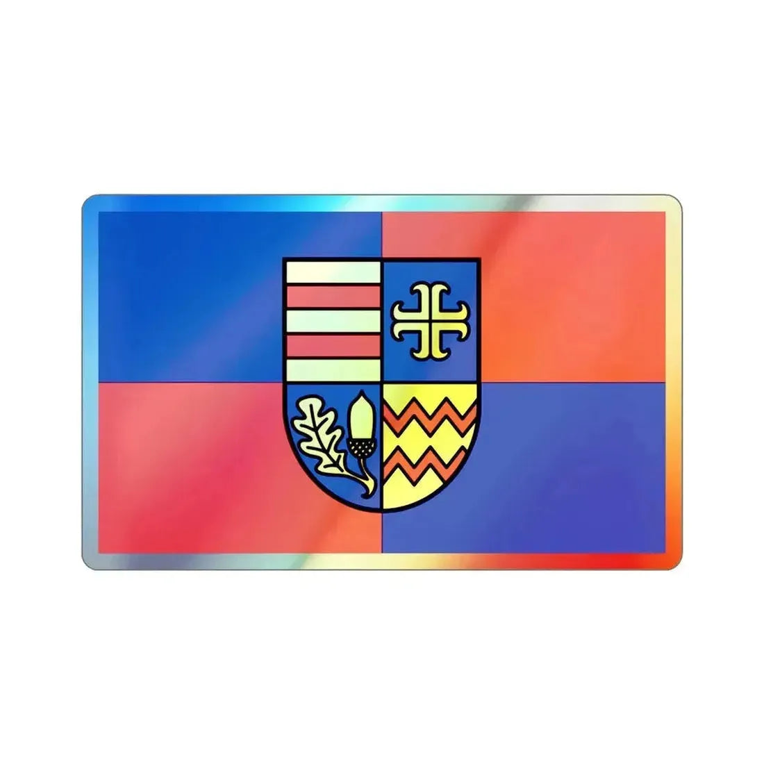 Flag of Ammerland Germany Holographic STICKER Die-Cut Vinyl Decal - The Sticker Space