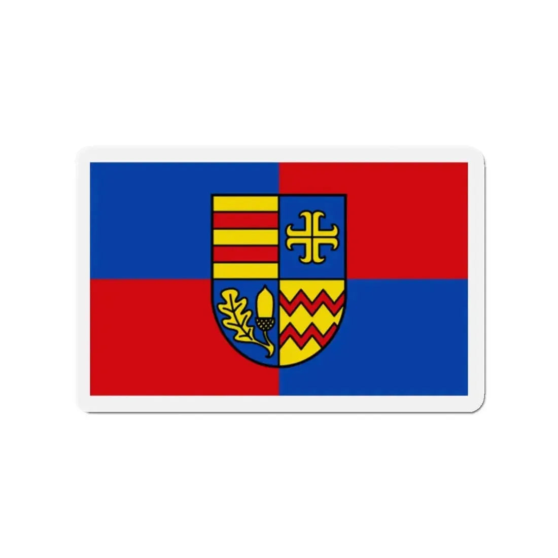 Flag of Ammerland Germany - Refrigerator Magnet 2 Inch - The Sticker Space