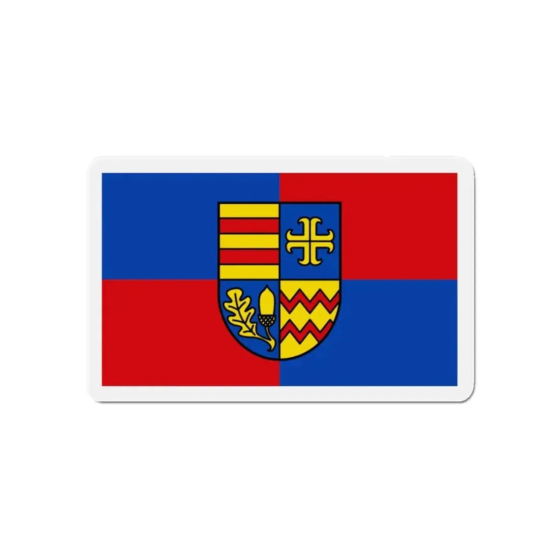 Flag of Ammerland Germany - Refrigerator Magnet 5 Inch - The Sticker Space