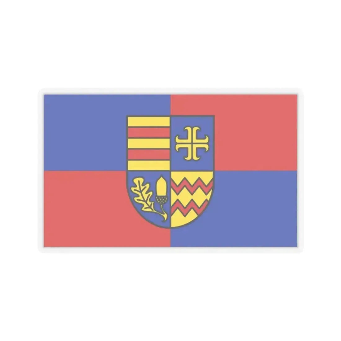 Flag of Ammerland Germany - STICKER Vinyl Kiss-Cut Decal 2 Inch Transparent - The Sticker Space
