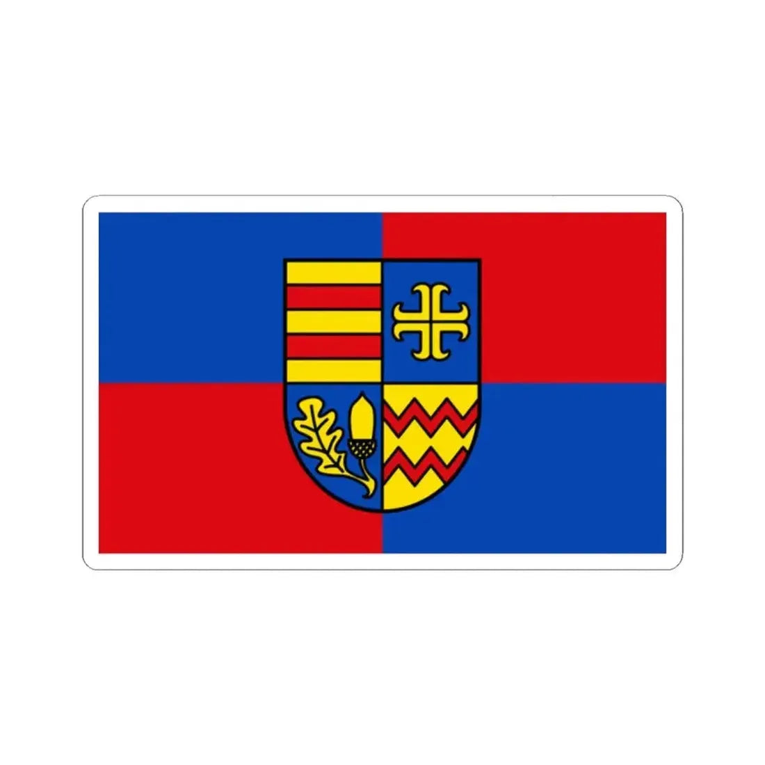 Flag of Ammerland Germany - STICKER Vinyl Kiss-Cut Decal 2 Inch White - The Sticker Space