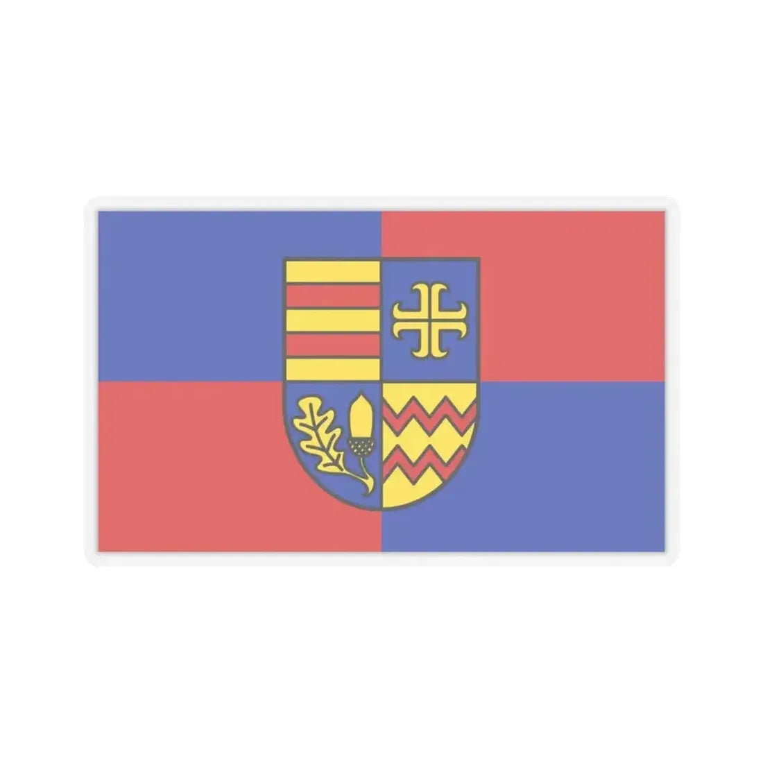 Flag of Ammerland Germany - STICKER Vinyl Kiss-Cut Decal 3 Inch Transparent - The Sticker Space