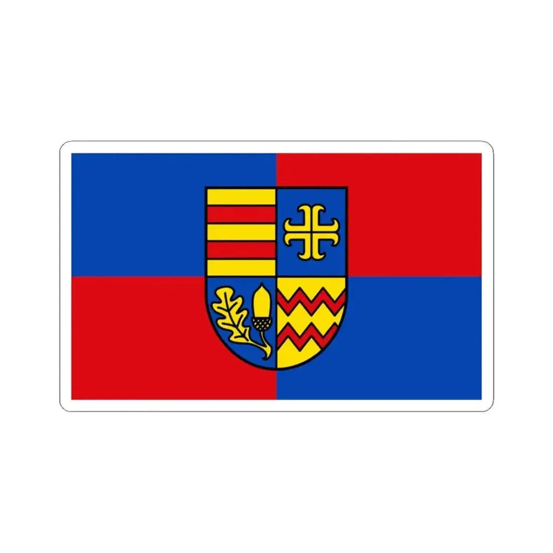 Flag of Ammerland Germany - STICKER Vinyl Kiss-Cut Decal 3 Inch White - The Sticker Space