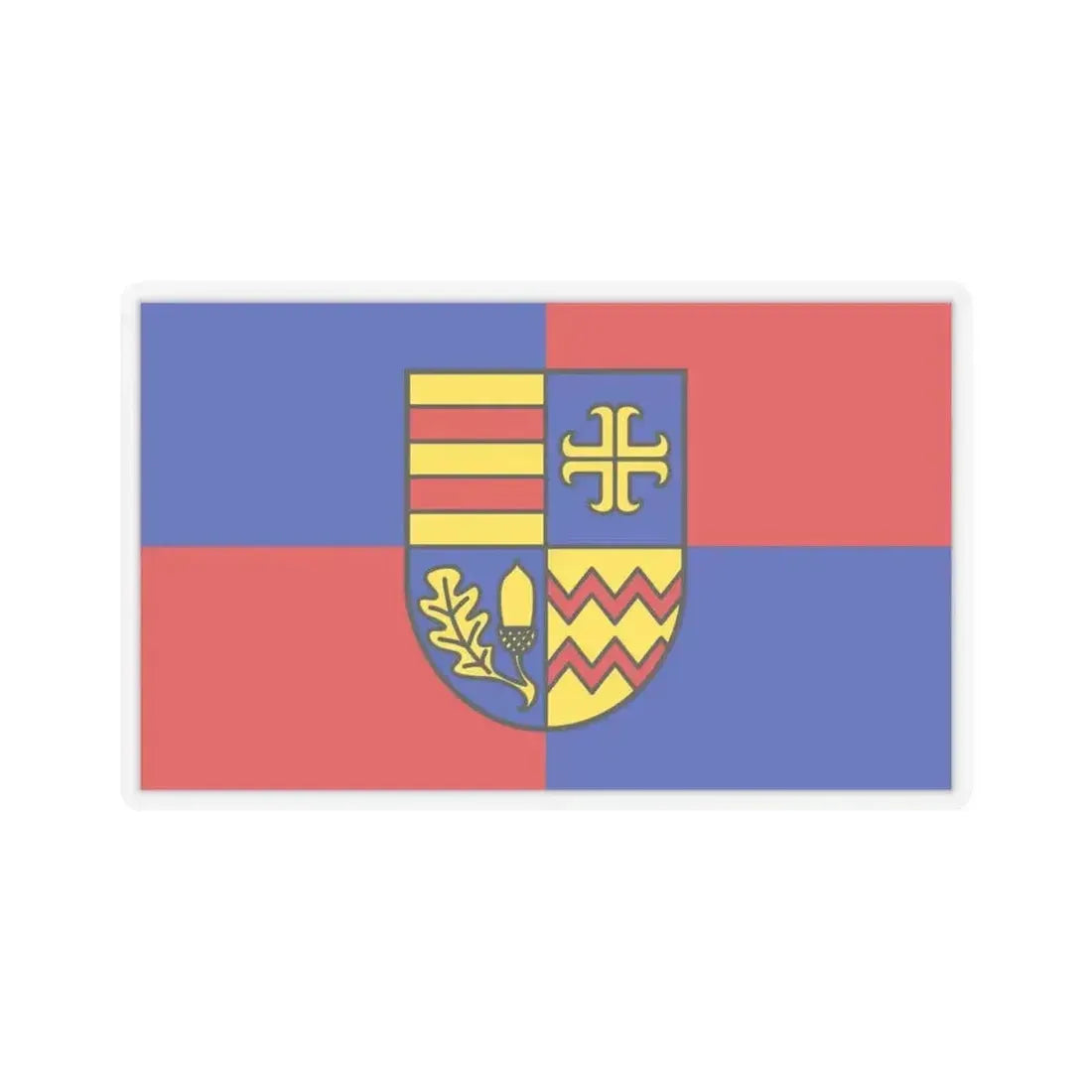 Flag of Ammerland Germany - STICKER Vinyl Kiss-Cut Decal 4 Inch Transparent - The Sticker Space