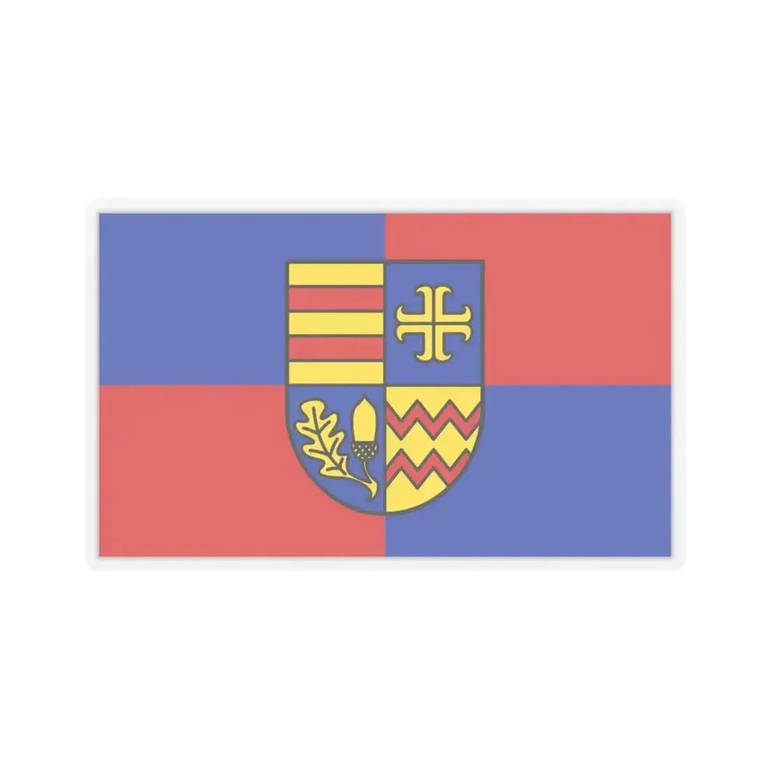 Flag of Ammerland Germany - STICKER Vinyl Kiss-Cut Decal 6 Inch Transparent - The Sticker Space