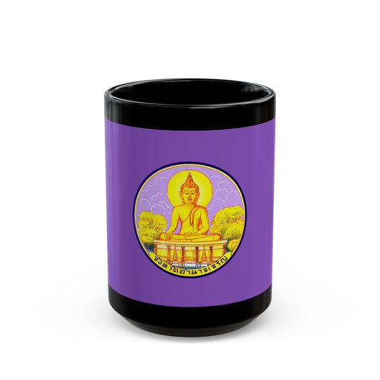 Flag of Amnat Charoen Province Thailand - Black Coffee Mug-15oz-The Sticker Space