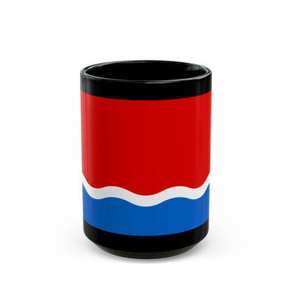 Flag of Amur Oblast Russia - Black Coffee Mug-15oz-The Sticker Space