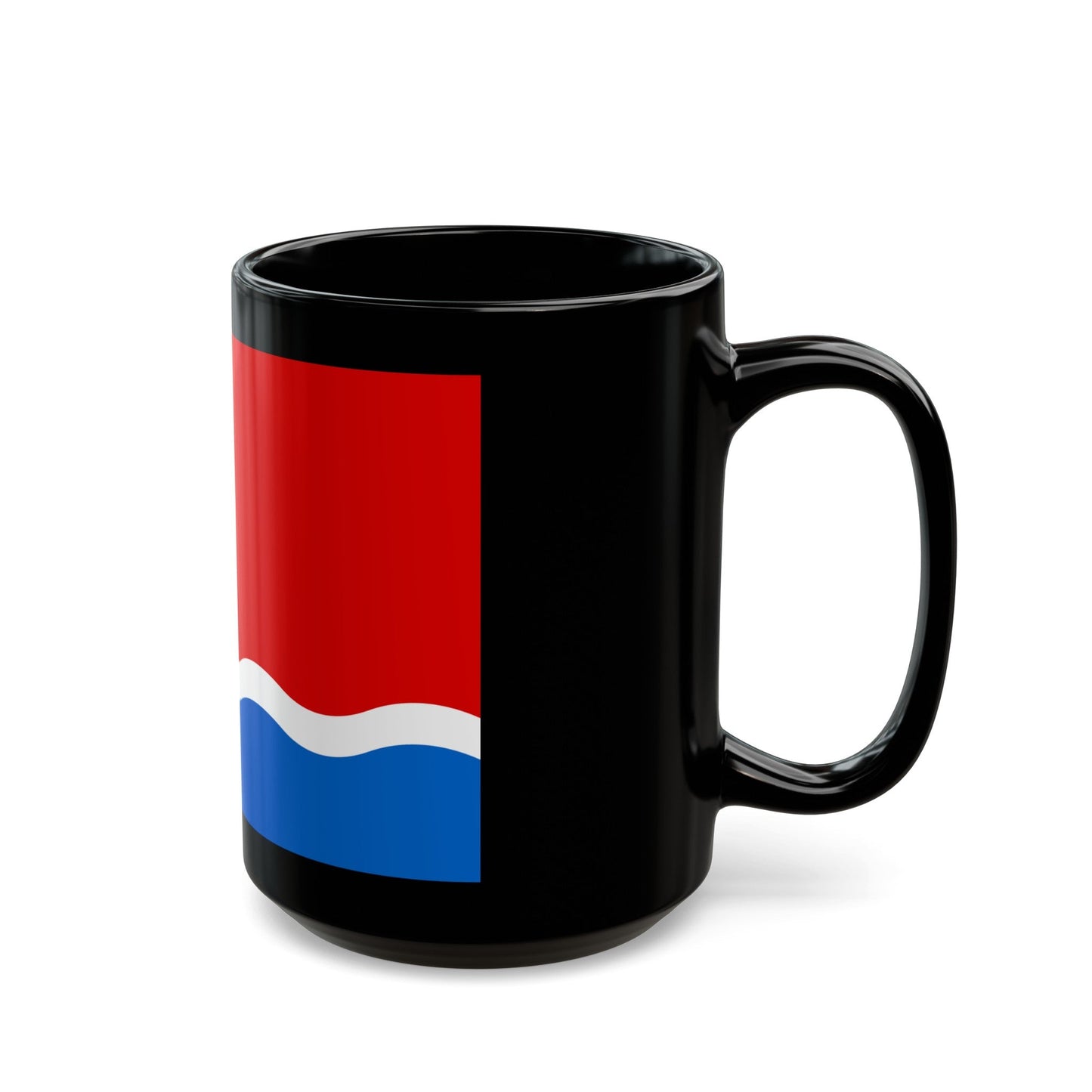 Flag of Amur Oblast Russia - Black Coffee Mug-The Sticker Space