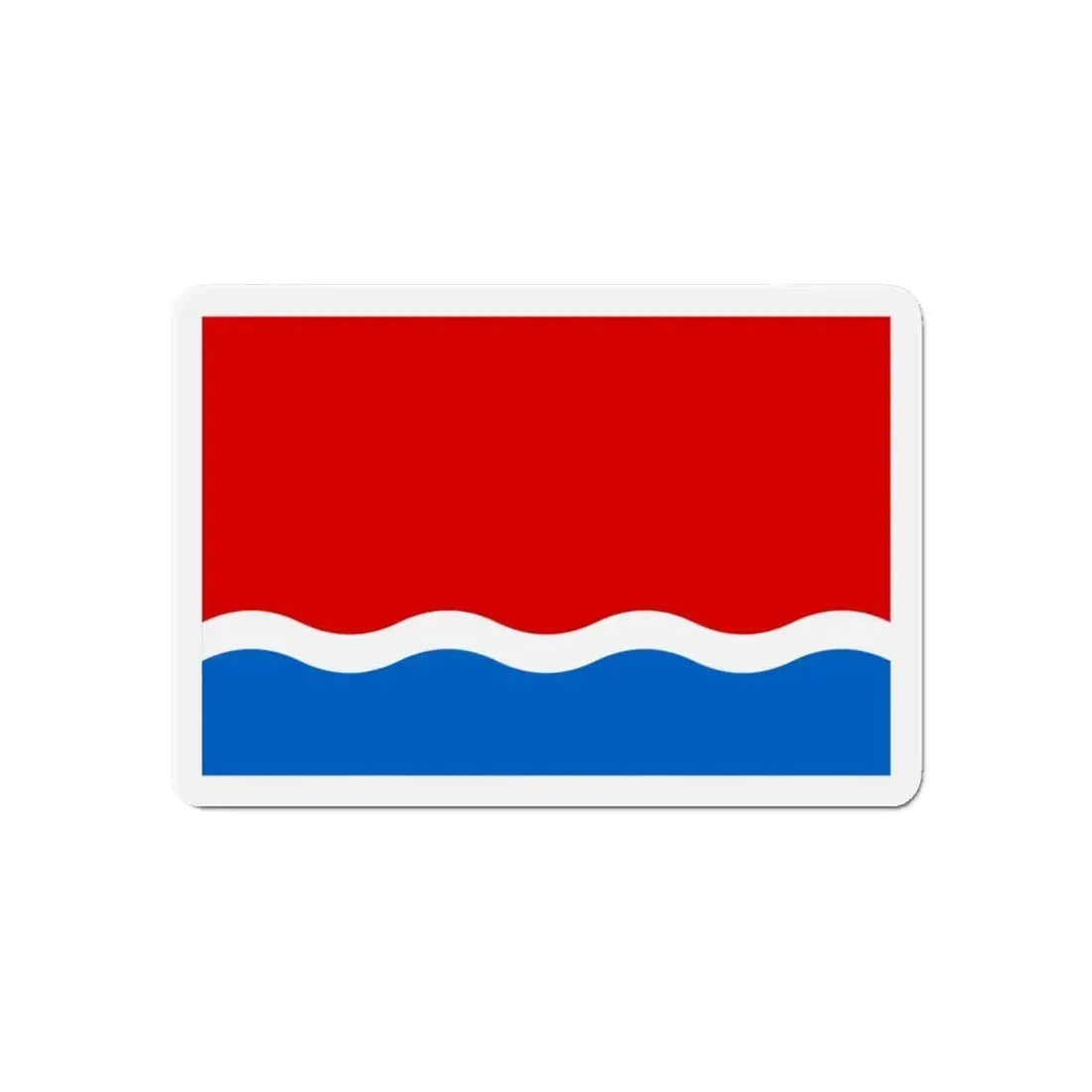 Flag of Amur Oblast Russia - Refrigerator Magnet 6 Inch - The Sticker Space