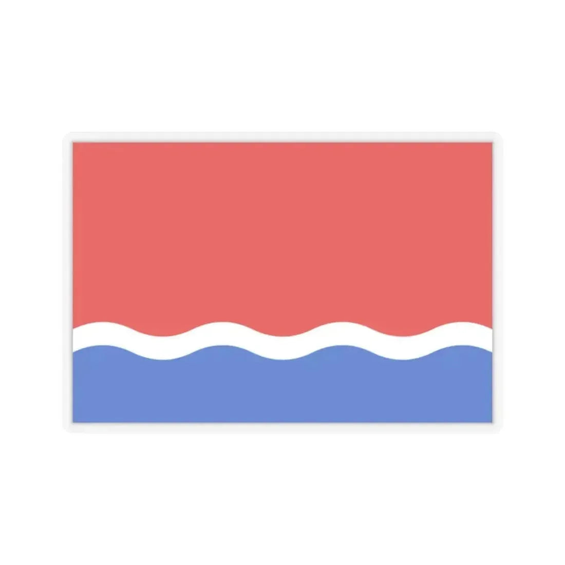 Flag of Amur Oblast Russia - STICKER Vinyl Kiss-Cut Decal 2 Inch Transparent - The Sticker Space