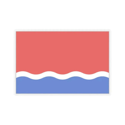 Flag of Amur Oblast Russia - STICKER Vinyl Kiss-Cut Decal 2 Inch Transparent - The Sticker Space