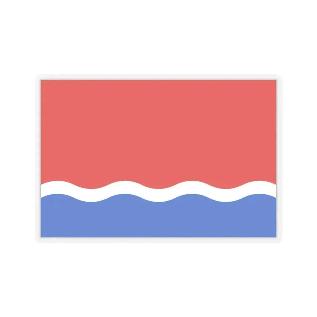 Flag of Amur Oblast Russia - STICKER Vinyl Kiss-Cut Decal 3 Inch Transparent - The Sticker Space