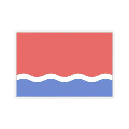 Flag of Amur Oblast Russia - STICKER Vinyl Kiss-Cut Decal 3 Inch Transparent - The Sticker Space