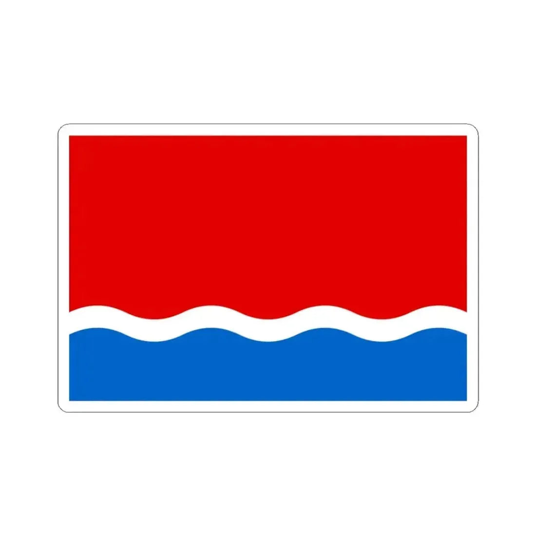 Flag of Amur Oblast Russia - STICKER Vinyl Kiss-Cut Decal 3 Inch White - The Sticker Space