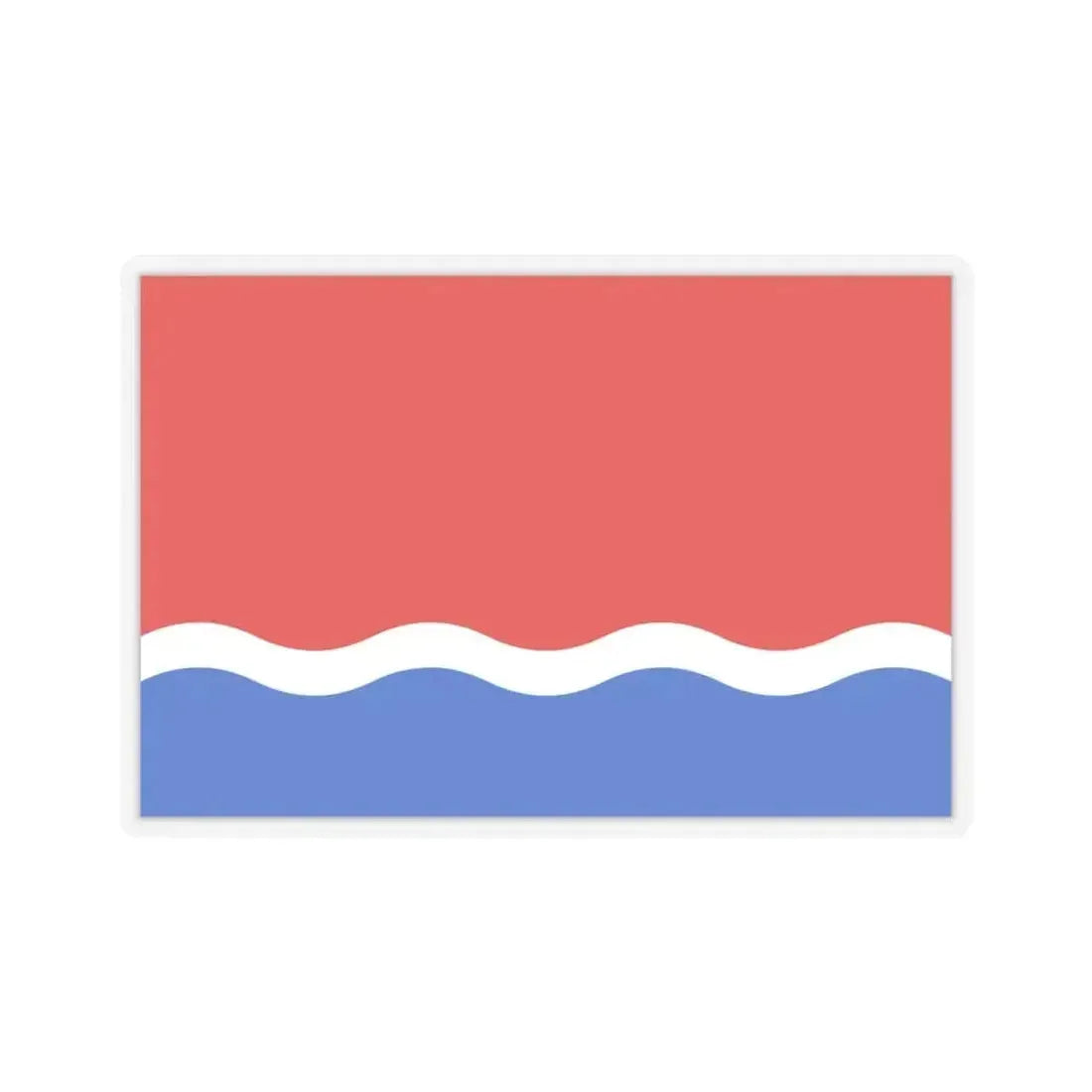 Flag of Amur Oblast Russia - STICKER Vinyl Kiss-Cut Decal 4 Inch Transparent - The Sticker Space