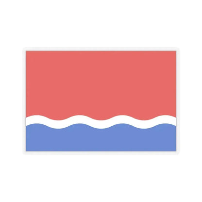 Flag of Amur Oblast Russia - STICKER Vinyl Kiss-Cut Decal 4 Inch Transparent - The Sticker Space
