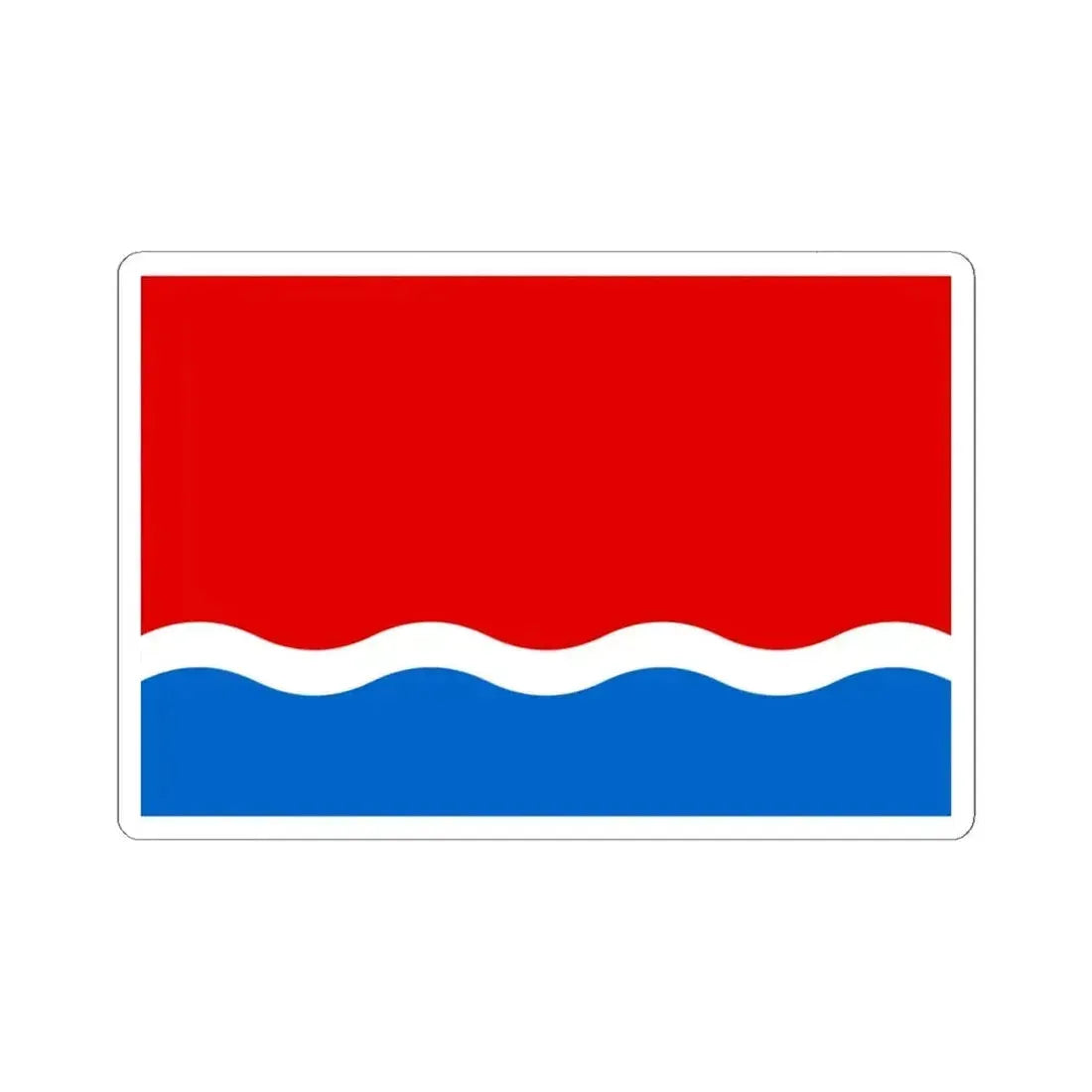 Flag of Amur Oblast Russia - STICKER Vinyl Kiss-Cut Decal 6 Inch White - The Sticker Space