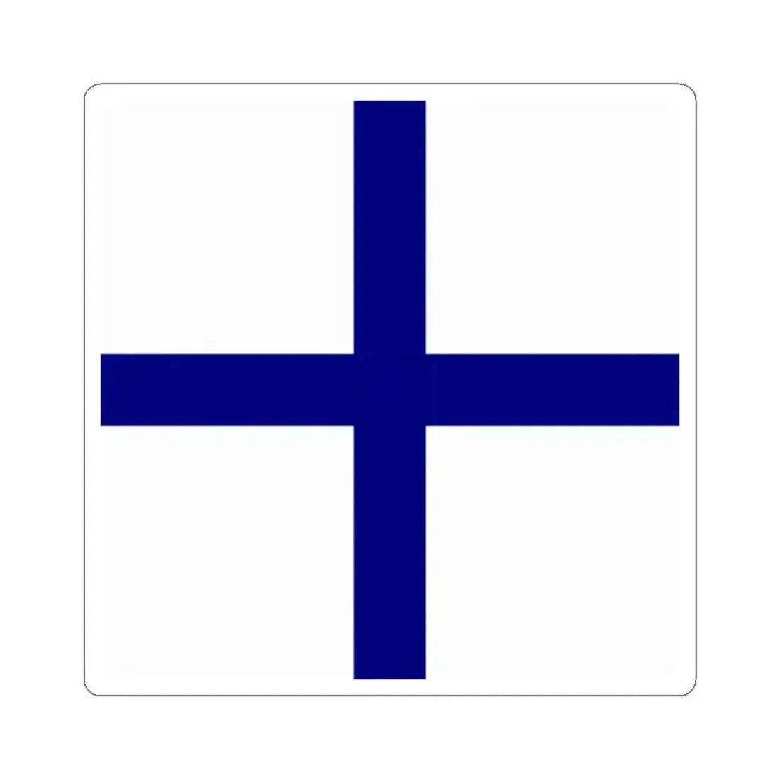 Flag of an admiral of the Independent State of Croatia (Croatia) STICKER Vinyl Kiss-Cut Decal 3 Inch White - The Sticker Space