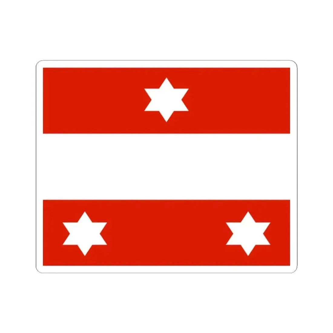 Flag of an Austro-Hungarian Admiral 1915 (Austria) STICKER Vinyl Kiss-Cut Decal 2 Inch White - The Sticker Space