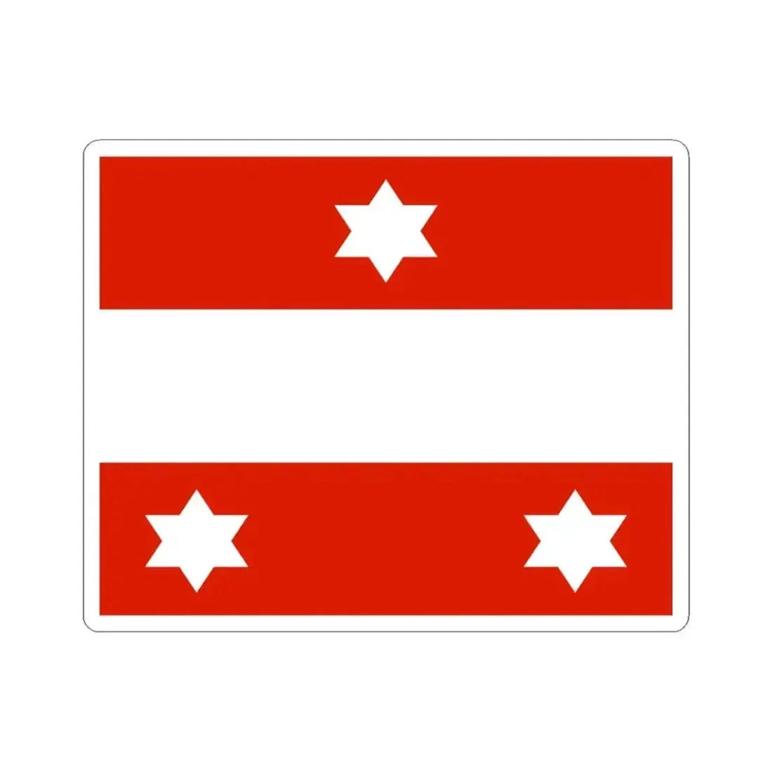 Flag of an Austro-Hungarian Admiral 1915 (Austria) STICKER Vinyl Kiss-Cut Decal 3 Inch White - The Sticker Space